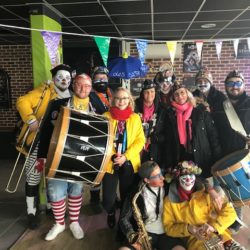 Groupe de musiciens de carnaval