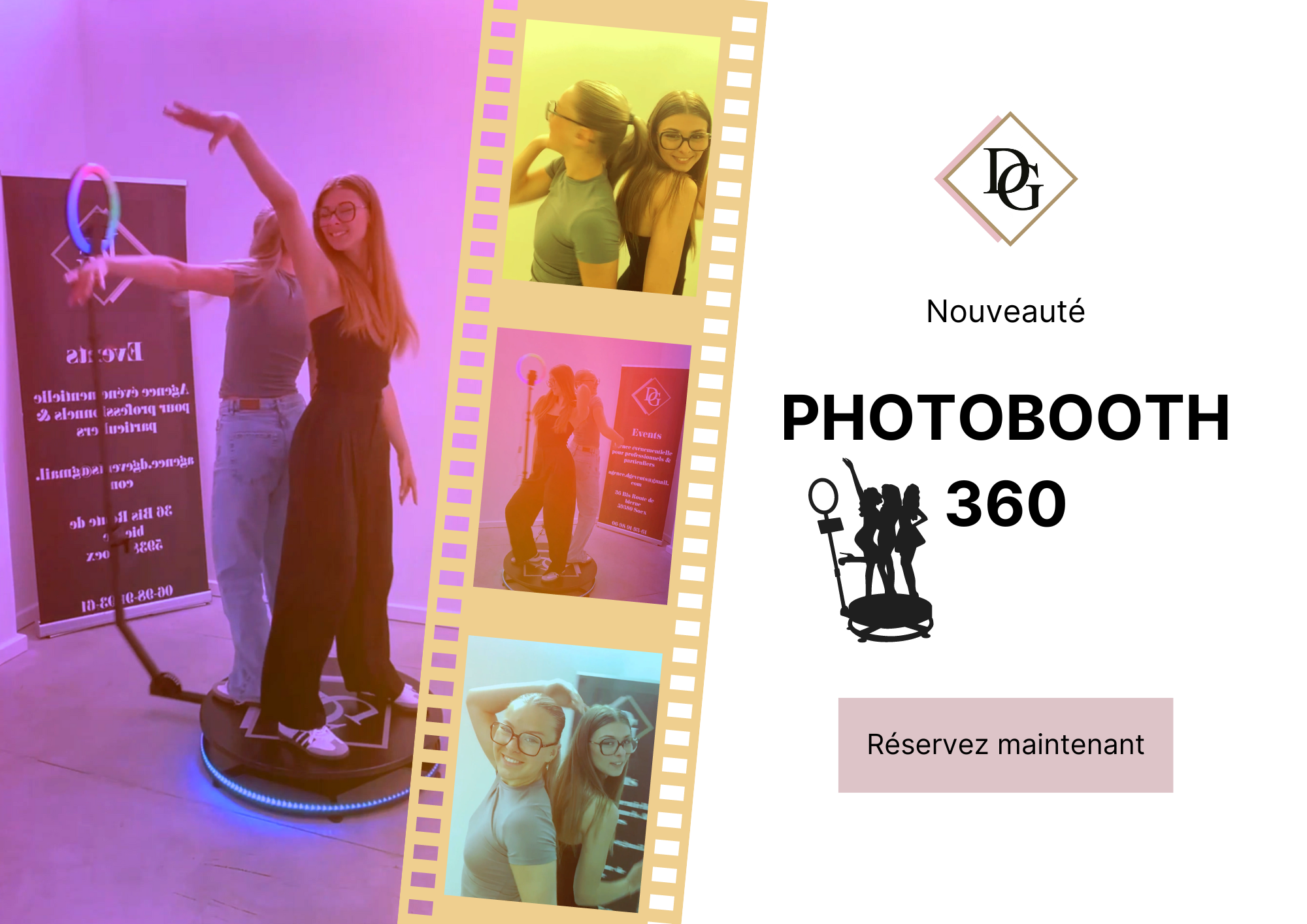Pop Up Nouveauté Photobooth 360 - DG Events